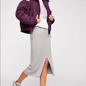 Free People Skyline Midi Skirt XS